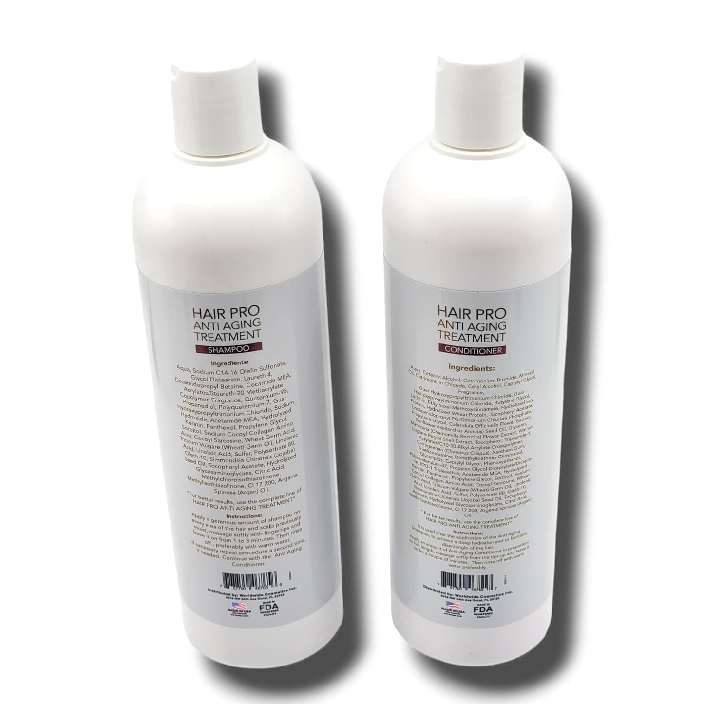 Eternal Spirit Hair Pro Shampoo and Conditioner Bundle, 16 fl oz Each – Special Edition Hydrating Hair Care Set with Stem Cells, Argan Oil & Keratin for Dry, Damaged Hair