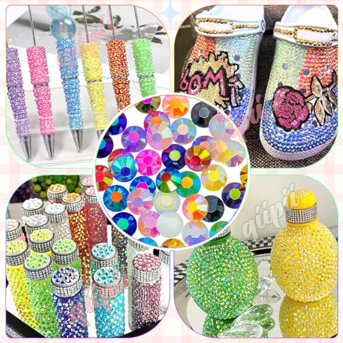 Clear Resin Rhinestones Bedazzler Kit with B7000 Glue - 2mm to 6mm