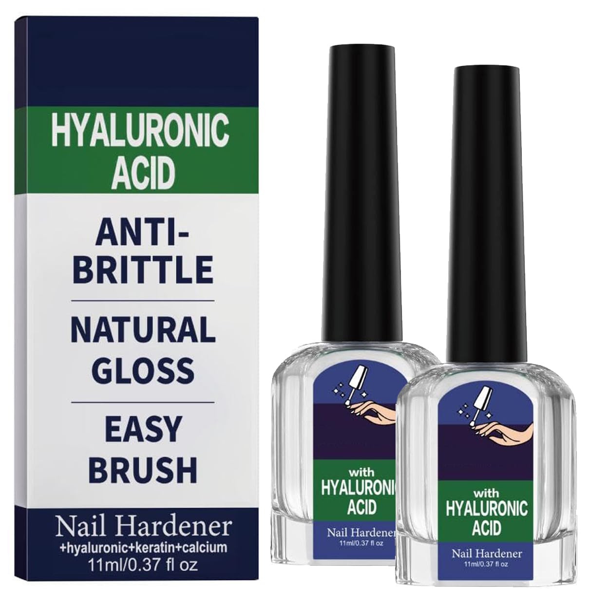 Nail Care Cuticle Oil - Fast Absorbing Repair Serum for Cracked Cuticles | 2-Pack for Home Manicures