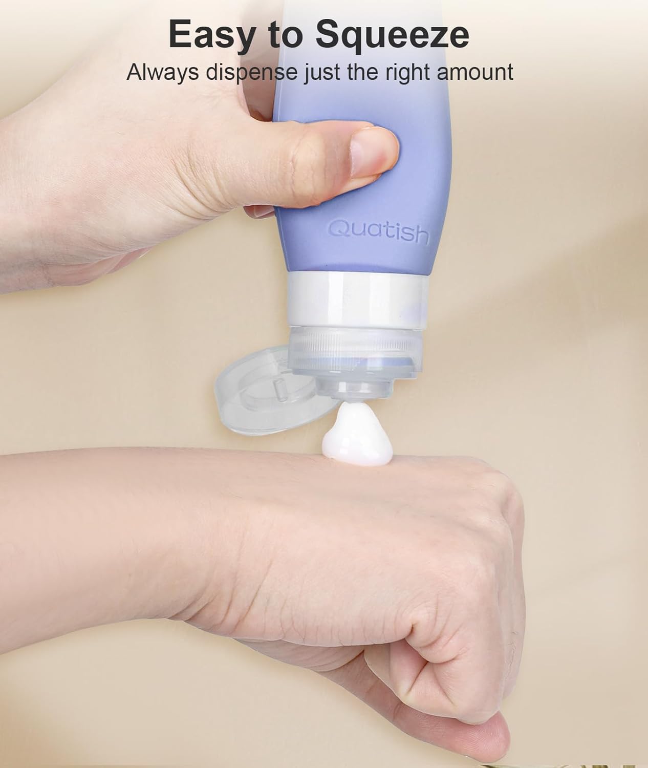 Travel Bottles for Toiletries - Leakproof 3 oz TSA Approved Silicone Containers | 6 Pack, BPA Free, Ideal for Camping
