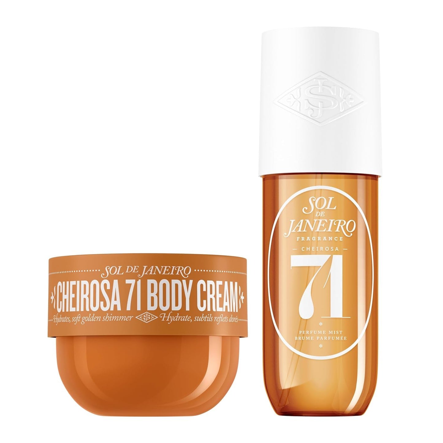Cheirosa 71 Shimmering Body Cream & Hair Fragrance Mist Duo | Hydrating, Scented Moisturizer