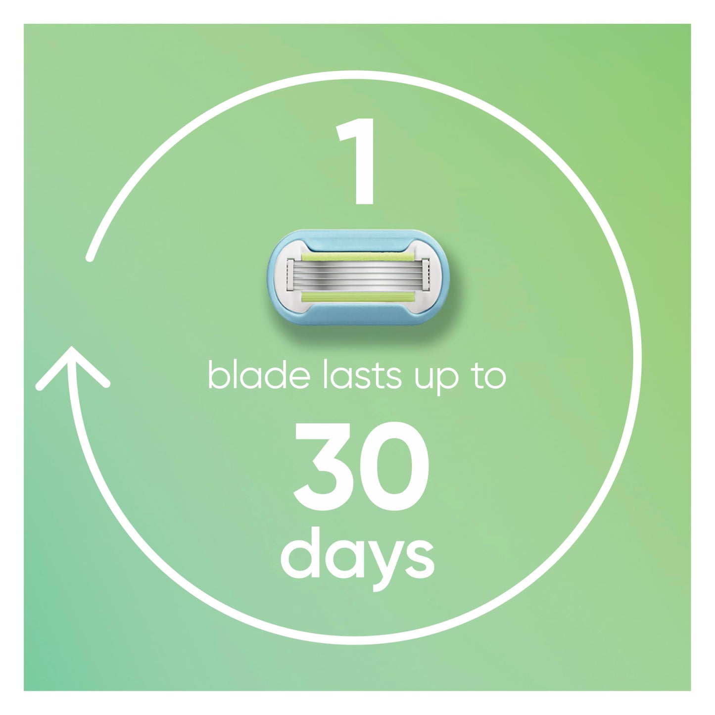 Gillette Venus Women's Original 3 Blade Razor Refills, 4 Count (Packaging May Vary)