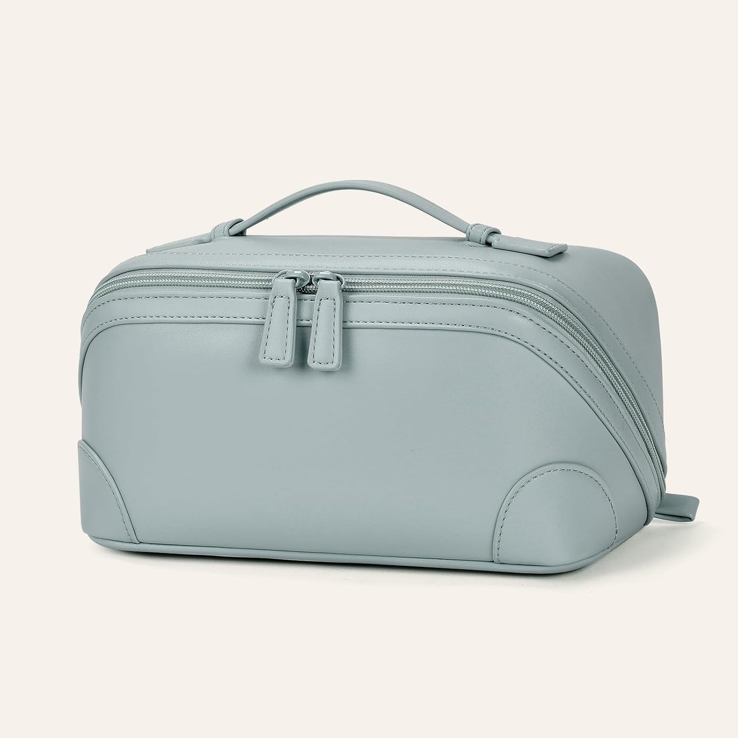 Travel Makeup Bag for Women - Large Capacity Waterproof PU Leather | Portable Cosmetic & Toiletry Bag for Business Trips