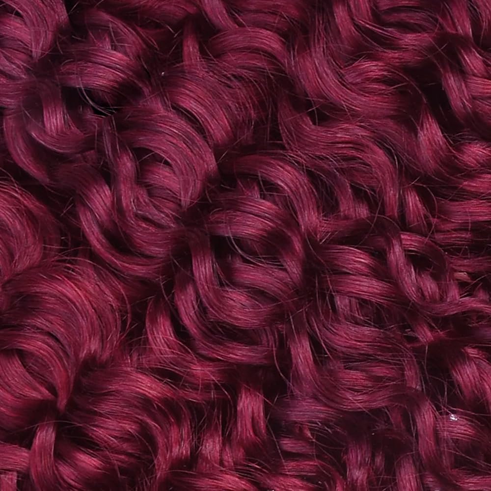 Burgundy Bundles Human Hair Burgundy Water Wave Bundles 20 22 24 inch Red Human Hair Bundle 99J Water Wave Bundle 150g