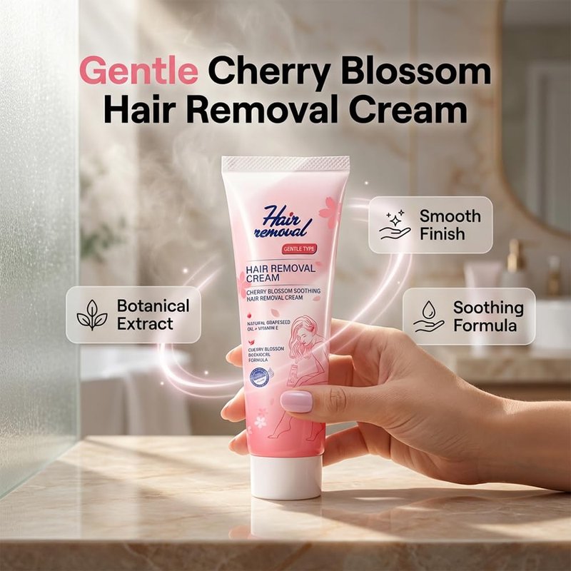 Painless Hair Removal Cream, 2026 New Upgrade Depilatory Cream, Gentle Intimate Hair Removal, Moisturizing Body Hair Removal for Men and Women (3, 300g)