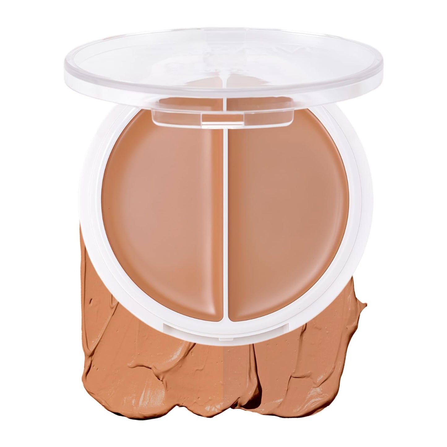 DAGEDA Dual-Toned Cream Foundation, Flawless Finish Foundation & Concealer Makeup, Creamy Smooth Texture, Long-lasting, Full Coverage, Blendable, Waterproof Makeup Palette 04