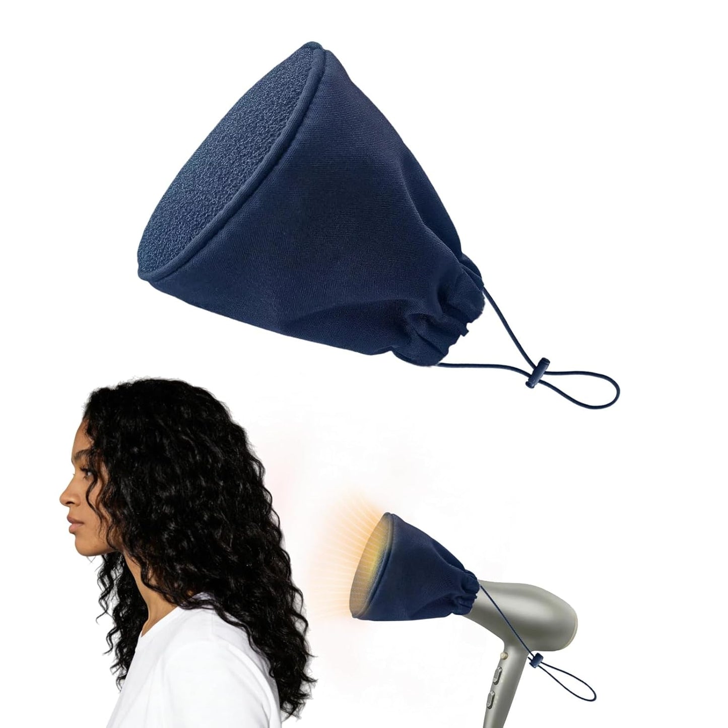 Universal Hair Dryer Diffuser Attachment - Reduce Damage & Frizz | Travel-Friendly Design