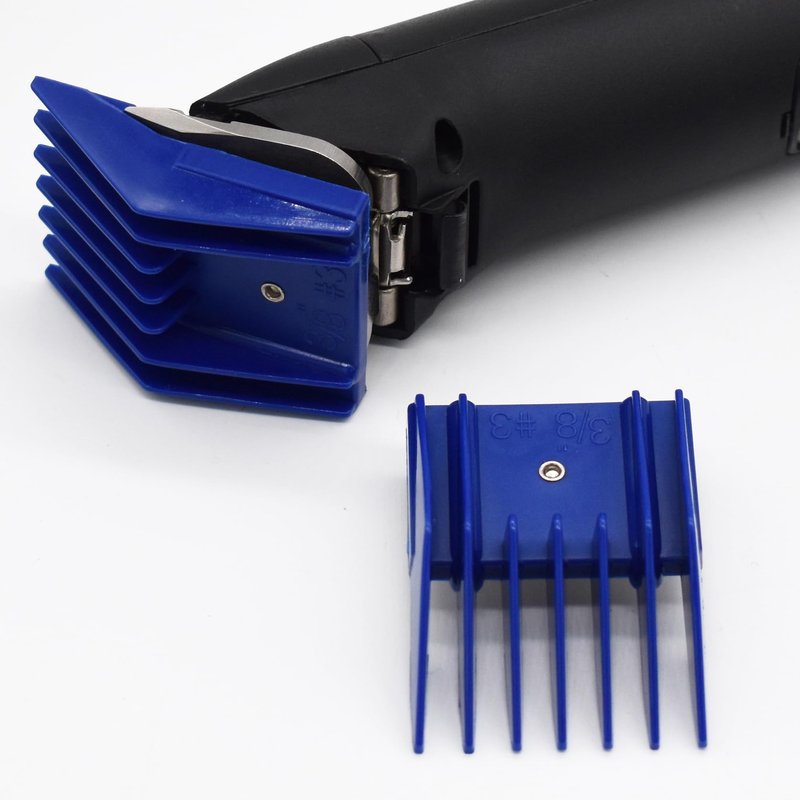 AIRERA Professional A5 Style Animal Hair Clipper Attachment Guard Guide Cutting Combs 76926-900, Compatible with Oster Classic 76 A5 Andis AG BG Wahl KM Pet Groomers (Navy, #3-3/8")