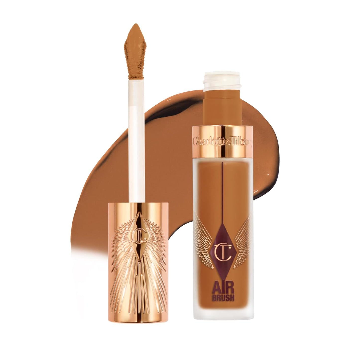 Charlotte Tilbury AIRbrush Flawless Blur Concealer - Longwear, Hydrating, Full Coverage for Dark Circles & Blemishes | Natural Matte Finish