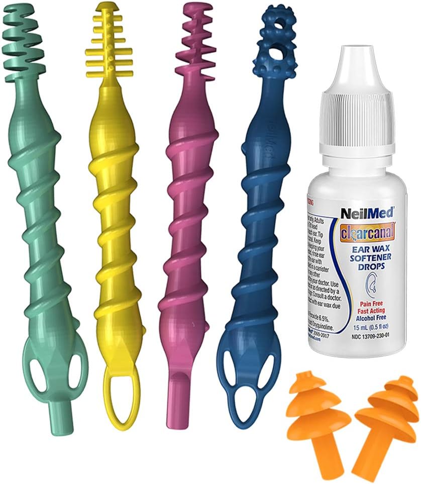 Reusable Flexible Ear Cleaners - 15 Piece Set for Gentle Ear Wax Removal