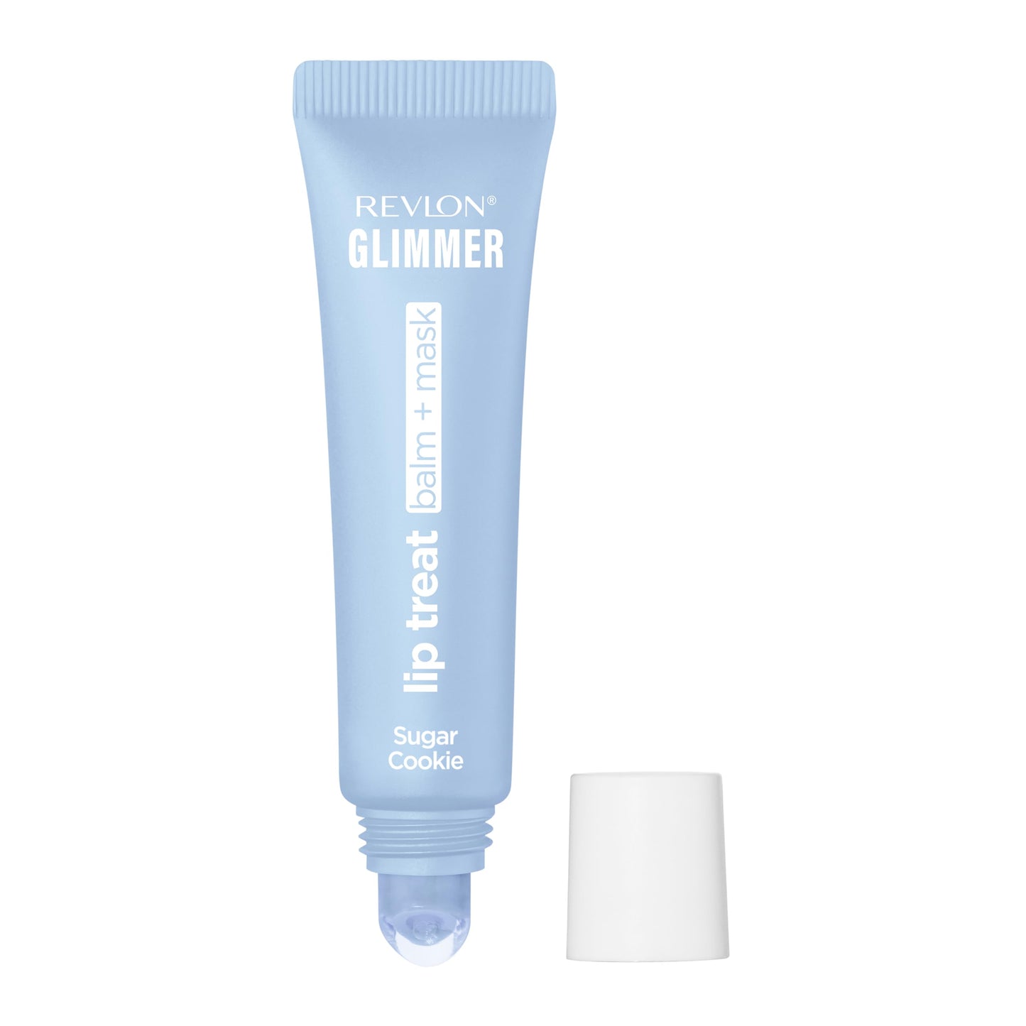 Revlon Glimmer Lip Treat Balm + Mask, Overnight Peptide Lip Treatment, Hydrating, 008 Sugar Cookie, 0.4 fl oz