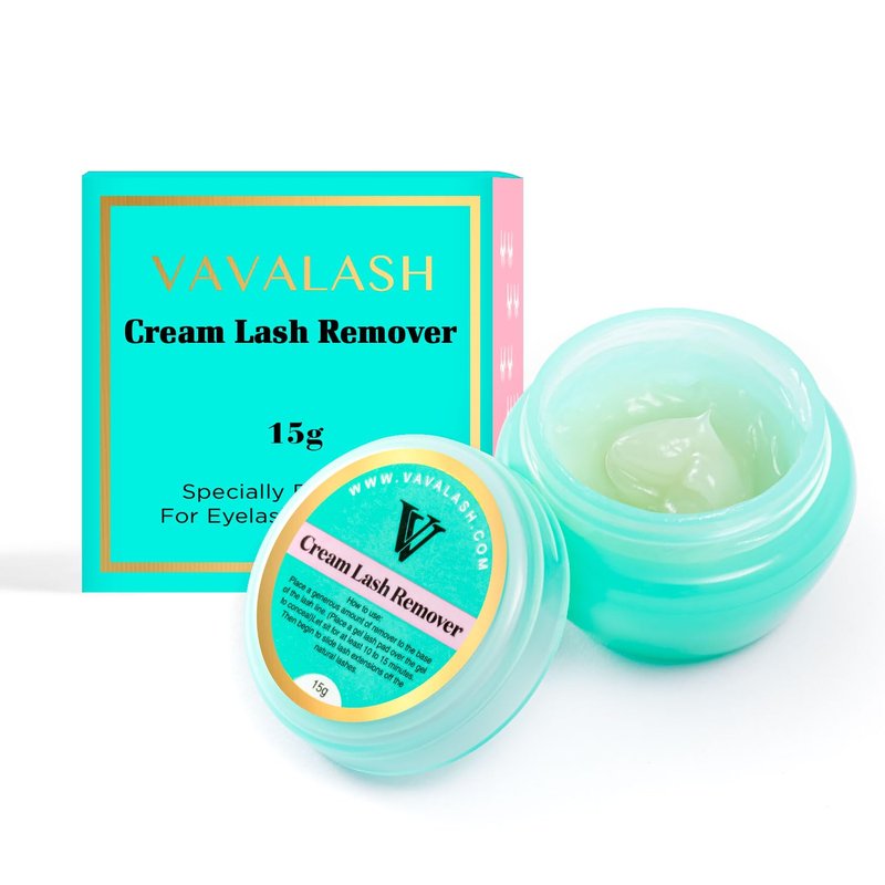 VAVALASH Eyelash Extension Remover - Low Irritation Cream for Sensitive Skin | Fast Dissolution, 15g