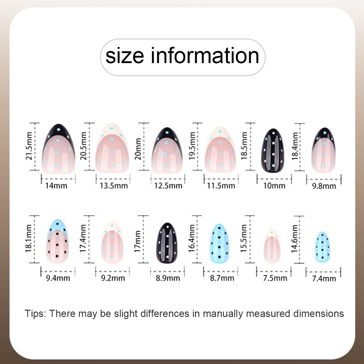 Short Almond Press-On Nails - 24 Pcs French Tip with Leopard Print & Gold Beads | Reusable Acrylic Nail Designs for Women