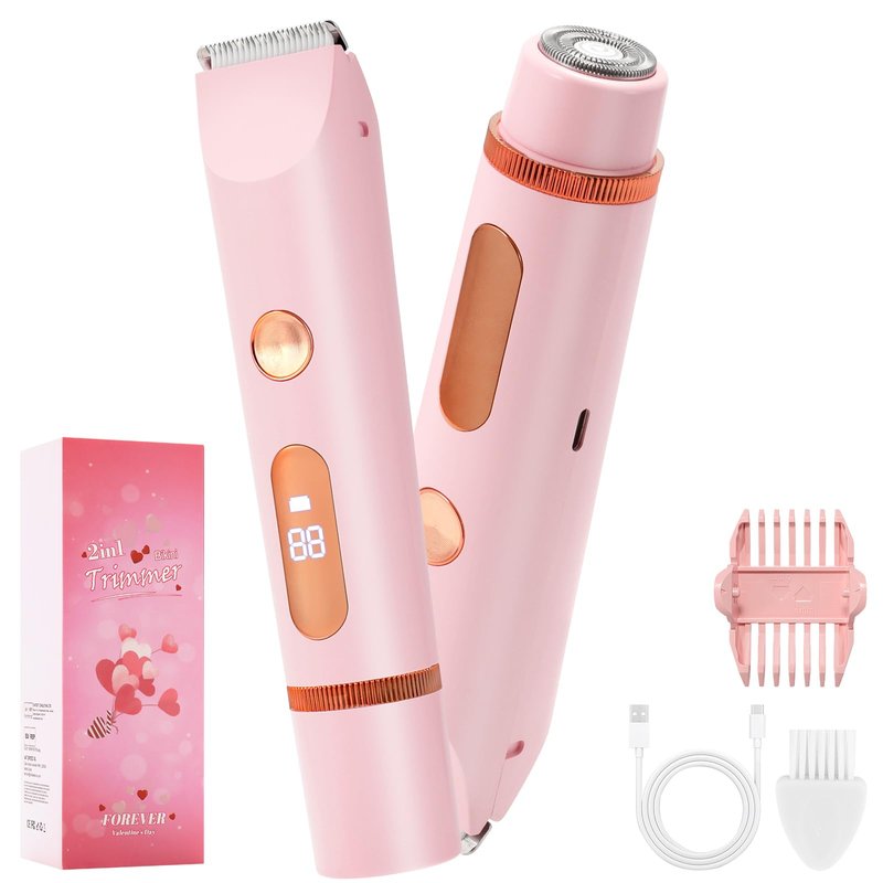 Flawless Facial Hair Removal for Women, Device, Remover Women Face, Finishing Touch Upper Lips, Chin & Cheeks, USB Rechargeable with LED LightIncluded Two Replacement Heads（White）