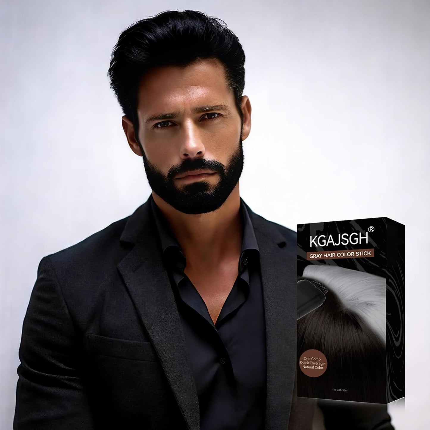 Gray Hair Color Stick - Portable Touch-Up Pen for Instant Coverage | Quick-Dry & Non-Fading Solution for Men & Women