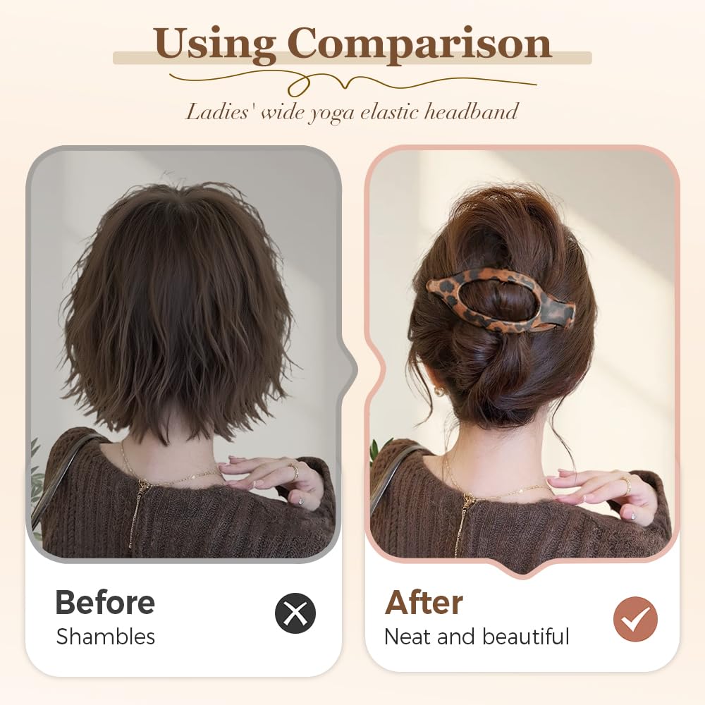 Flat Hair Clips for Women - No Slip French Claw Clips | 3-Piece Set for Thick or Thin Hair