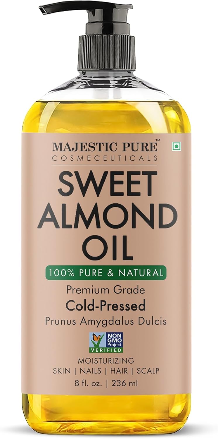 Natural Hair Growth Oil - 100% Pure Cold Pressed Argan & Vitamin E Oil for Eyelashes, Eyebrows, Skin, & Nails | 8 Fl Oz