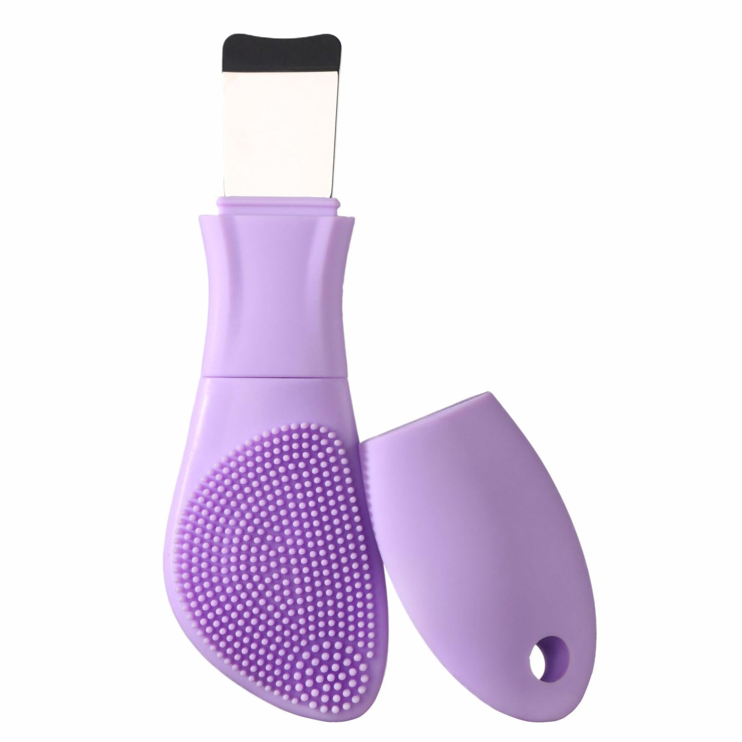 YEADMAL Blackhead Remover & Silicone Face Scrubber,Face Spatula,Facial Cleansing Brush, Pore Brush, Face Scrubber Exfoliator for Facial Deep Cleansing (Purple)