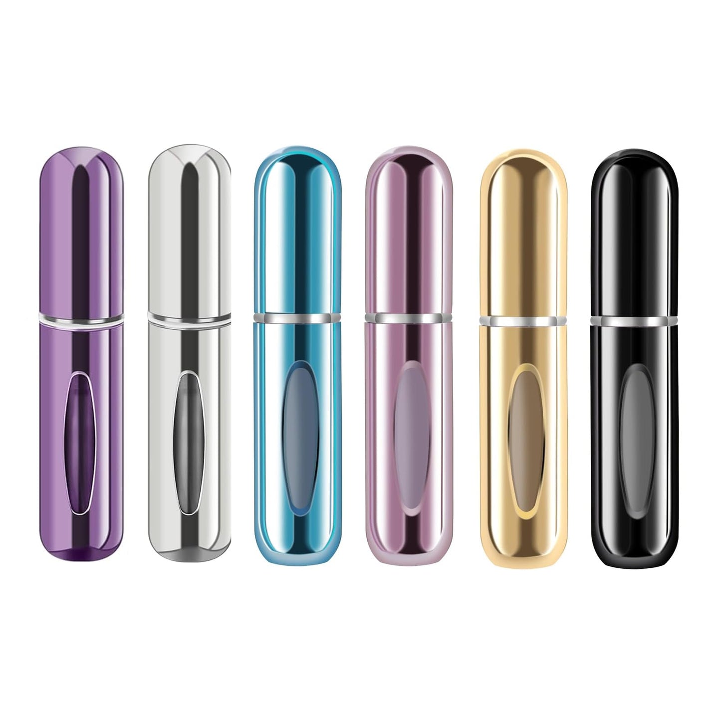 ZenithFast Perfume travel refillable,6Pcs 5ml Mini perfume bottle,Portable perfume bottles refillable for Women Men Small Mister Spray Bottle, for Travel and Outgoing