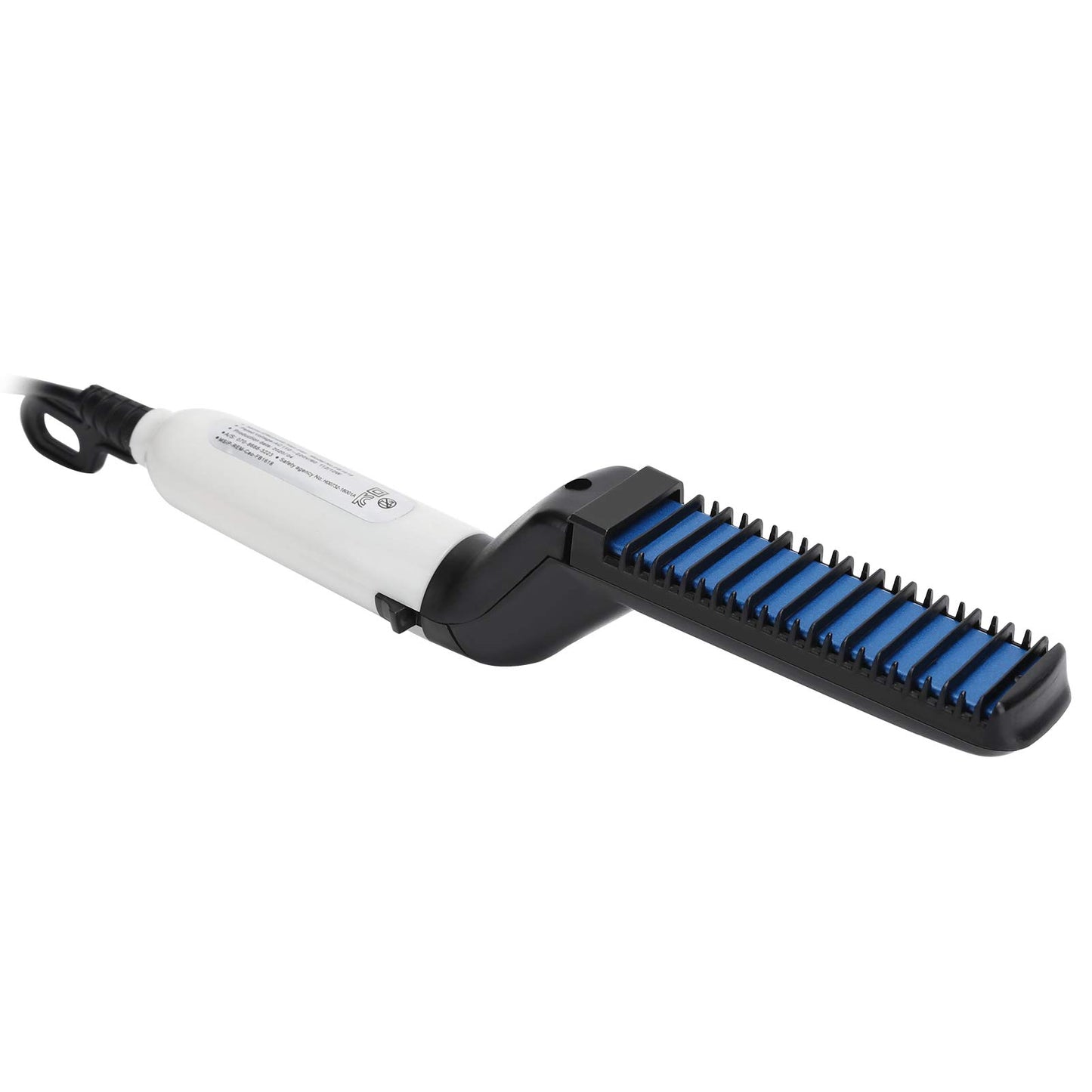 Agatige Beard Straightener Comb, Fast Heating Multifunctional Electric Hair Comb Portable Beard Brush Styler for Men Women Home Travel Use(US)