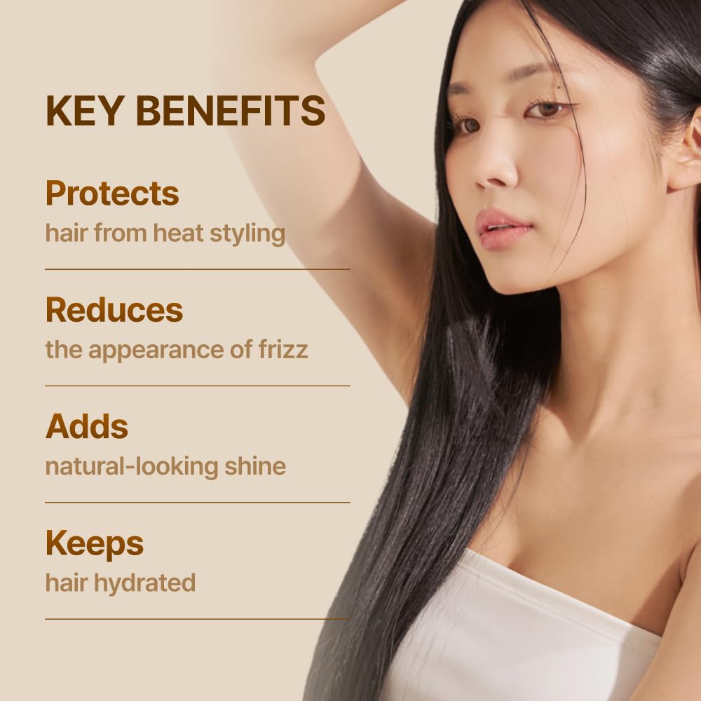 ROOBLISS Intensive Moroccan Hair Oil, Organic Argan Oil with Black Truffle for Shine & Frizz Control, Heat Protectant Hair Serum for Dry & Damaged Hair, Korean Hair Care (3.38 Fl Oz / 100ml)