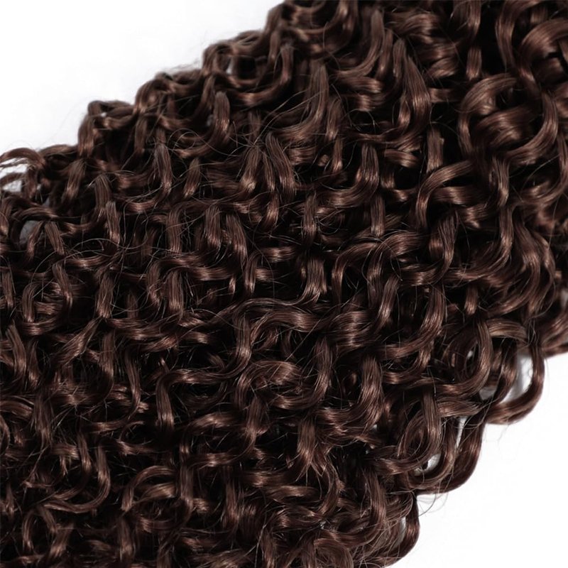 28 30 32 Inch DiexrLamx Brown Bundles Color 4 Kinky Curly Bundle Brazilian Virgin Hair 3 Bundles Double Weft Color 4 Bundle Hair Weave