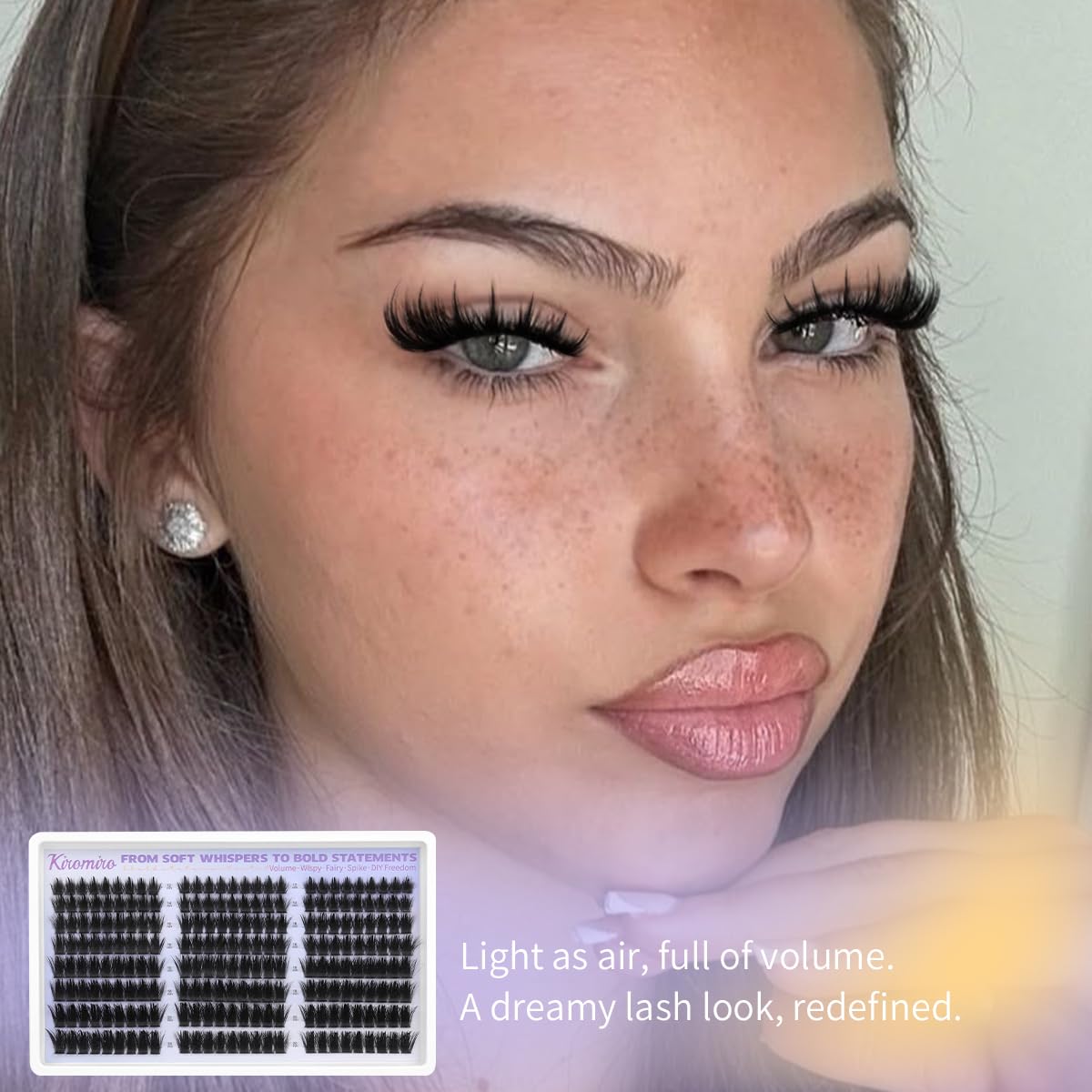 Lash Clusters with Spikes - 12-20mm Wispy Fluffy DIY Eyelash Extensions | 216pcs Individual Lashes