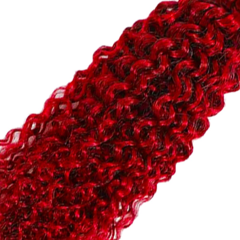 Red Human Hair Bundles Burgundy Kinky Curly Bundles 30 Inch Brazilian Virgin Remy Soft and Real Wine Red Curly Bundle Hair Extensions