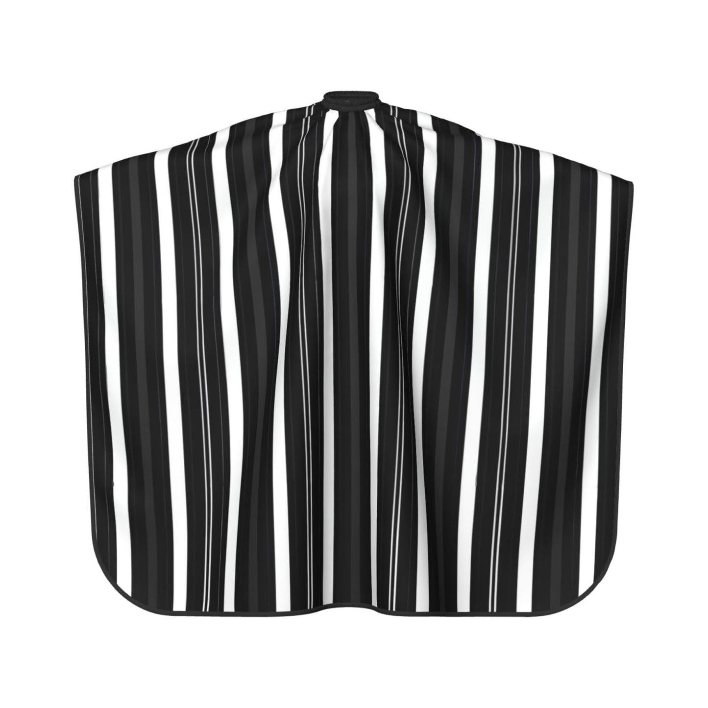 Black White Aesthetic Stripes Adult Professional Hair Cutting Cape Adjustable Snap Large Size 55x66 in