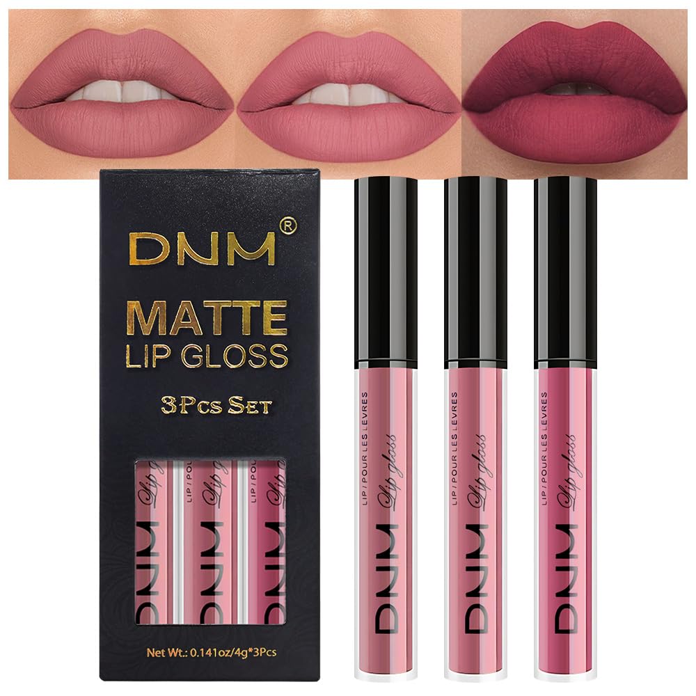 Medium Brown Beige Lip Liner & Matte Lipstick Set - Vegan, Long-Lasting, Waterproof | 2 Pcs