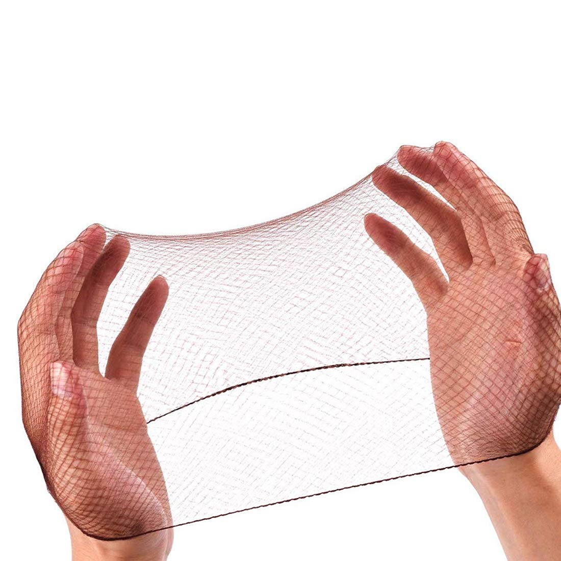 Hair Net - 100 Pcs 22-Inch Invisible Elastic Mesh for Food Service, Ballet Bun, Sleeping & Wigs | Black