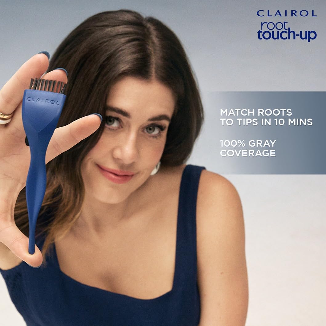 Clairol Root Touch-Up Permanent Hair Dye - 5 Medium Brown | 100% Gray Coverage, Easy Brush Application