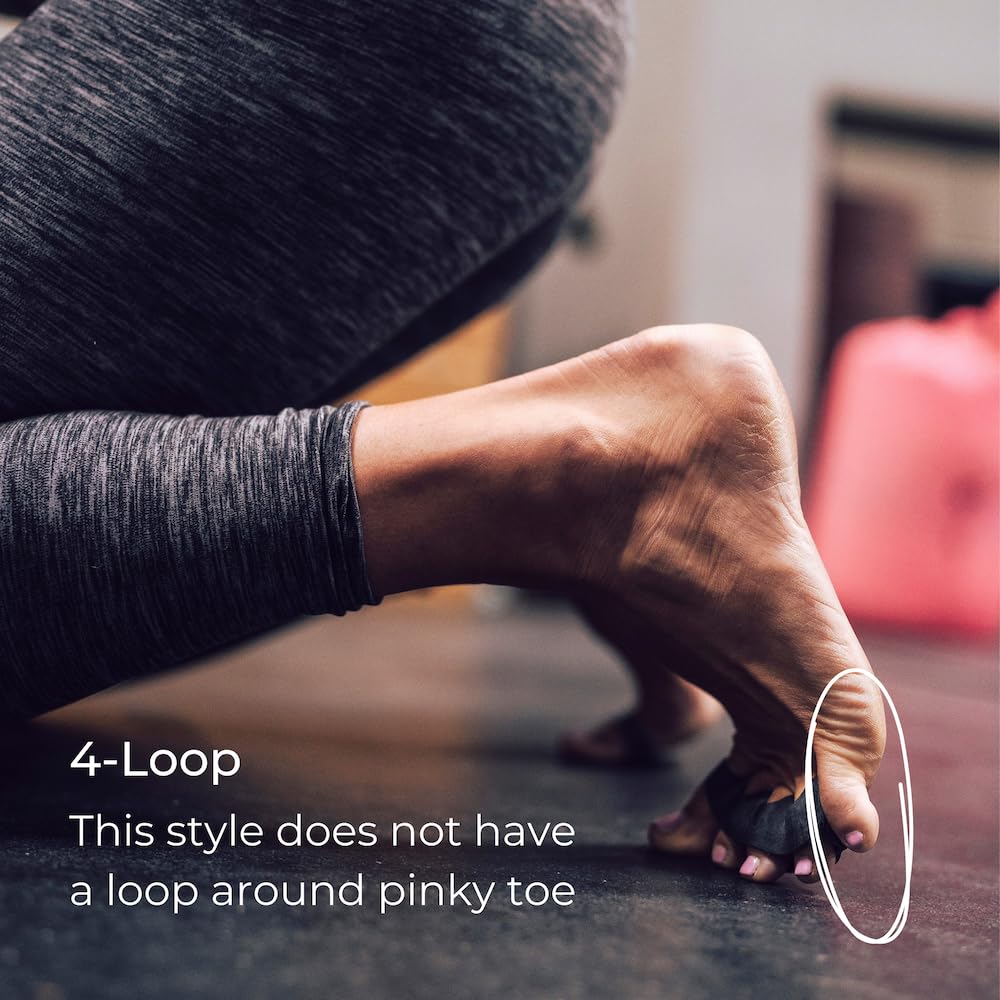 The Toe Spacer from Spacer Mobility, Recovery from the Ground Up, Correct Bunions, Plantar Fasciitis, & Correct Toes | Unisex Therapeutic Toe Spacer - Relieve Foot Pain and Tension | 4-Loop (4-Loop)
