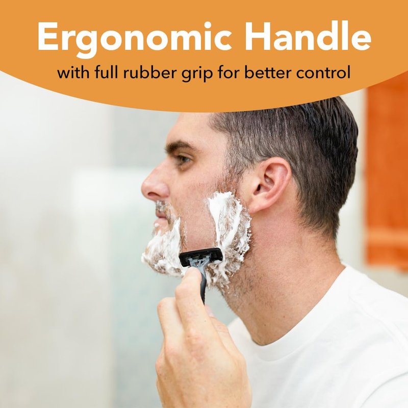 BIC Flex 4 Sensitive Disposable Razors For Men, For a Smooth, Ultra-Close and Comfortable Shave, 10 Piece Disposable Razor Set with 4 Blades