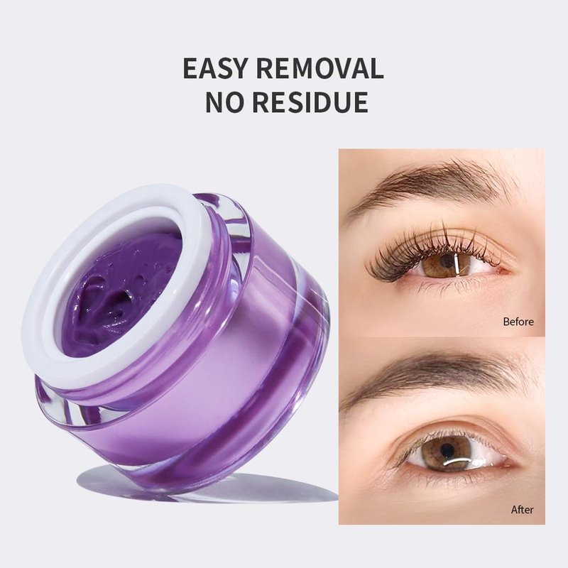 ANNAFRIS Cream Lash Remover for Eyelash Extensions,10g Eyelash Glue Remover Lash Tech Supplies for Salon Use,Grape Flavored