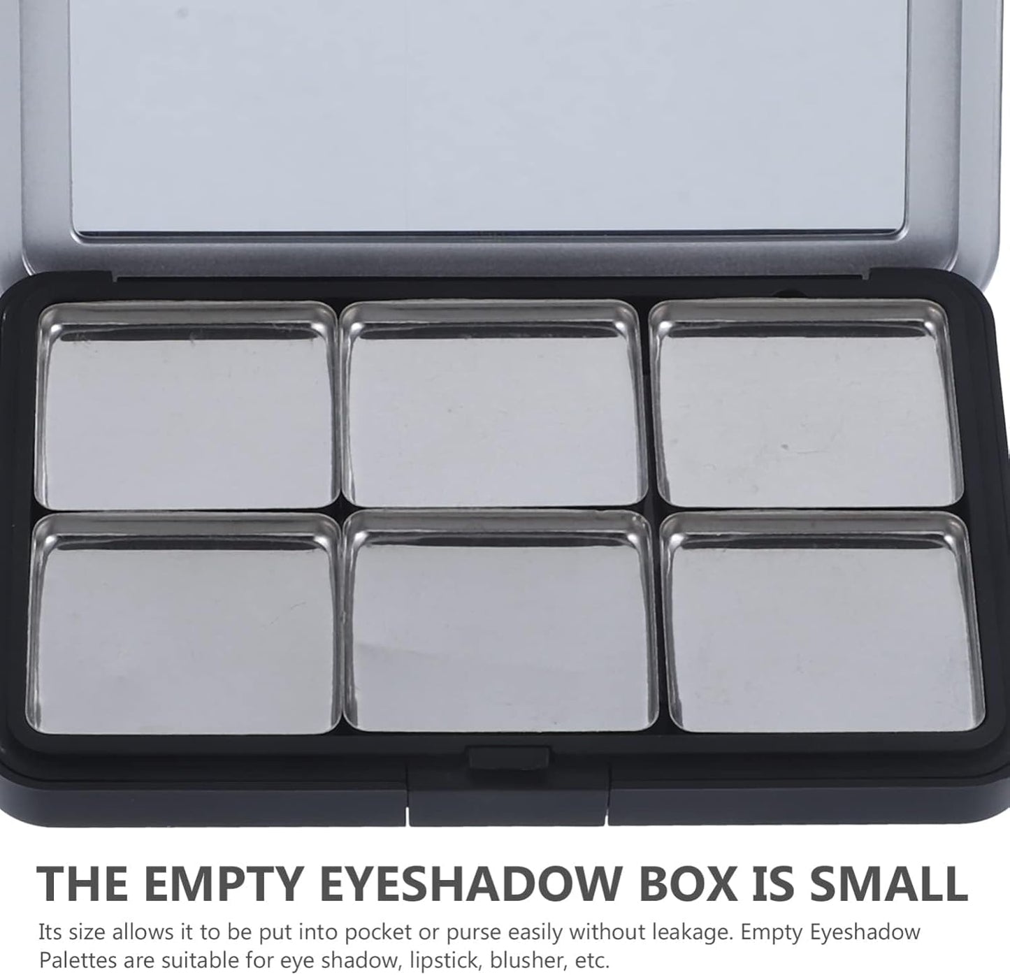 Magnetic Makeup Palette with Mirror - Empty Eyeshadow & Lipstick Organizer for Makeup Storage | Versatile & Stylish Design