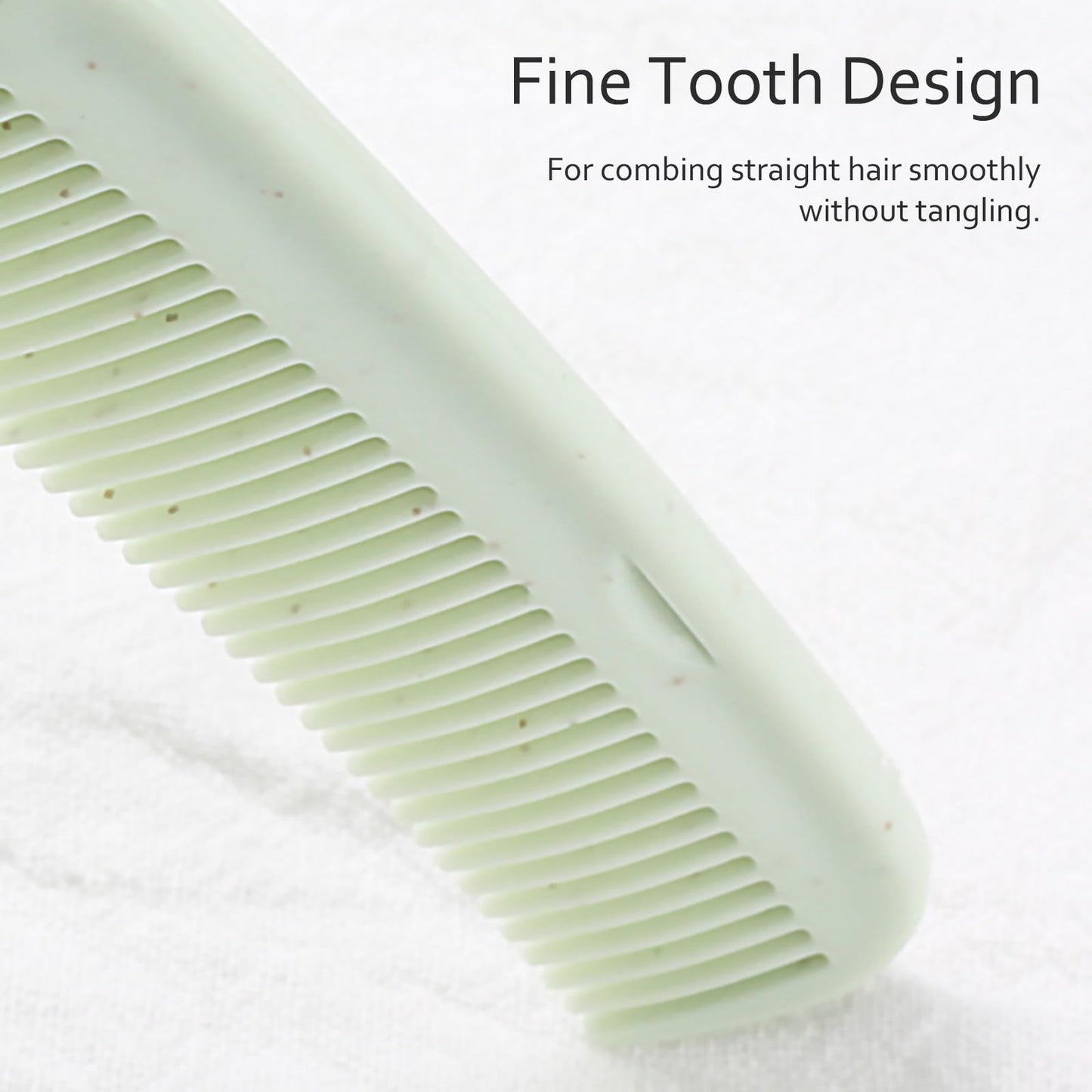 4 PCS Wheat Straw Foldable Hair & Makeup Comb: Portable, Eco-Friendly, For Men & Women - Perfect for Travel