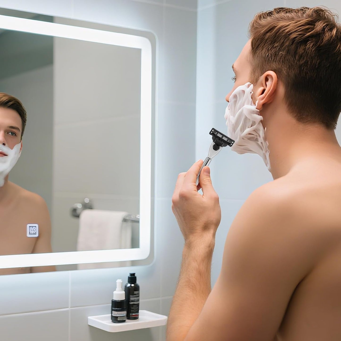 Razor Handle for Gillette Mach 3 - Ergonomic Metal Design for Superior Shaving | Handle Only, No Blades