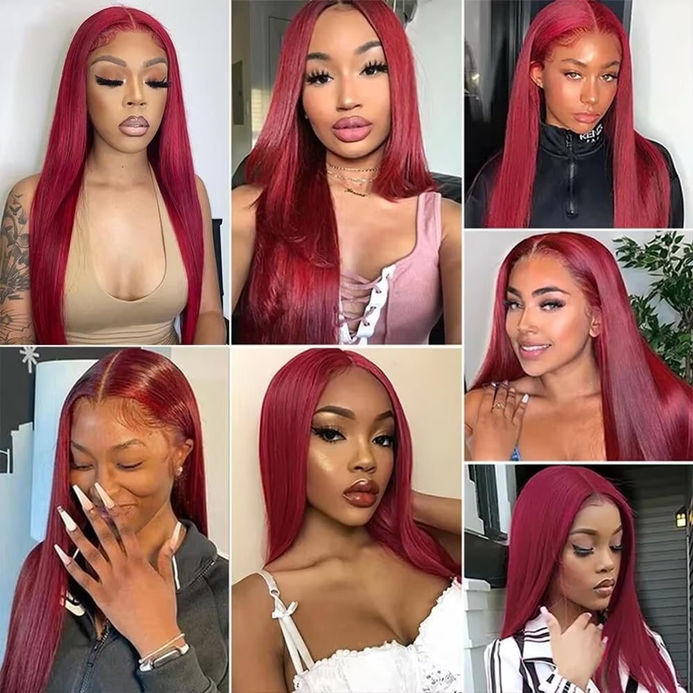 Burgundy Human Hair Bundles 99j Straight Bundles 16 18 20 inch Red Straight Human Hair Bundle Burgundy Straight Bundle