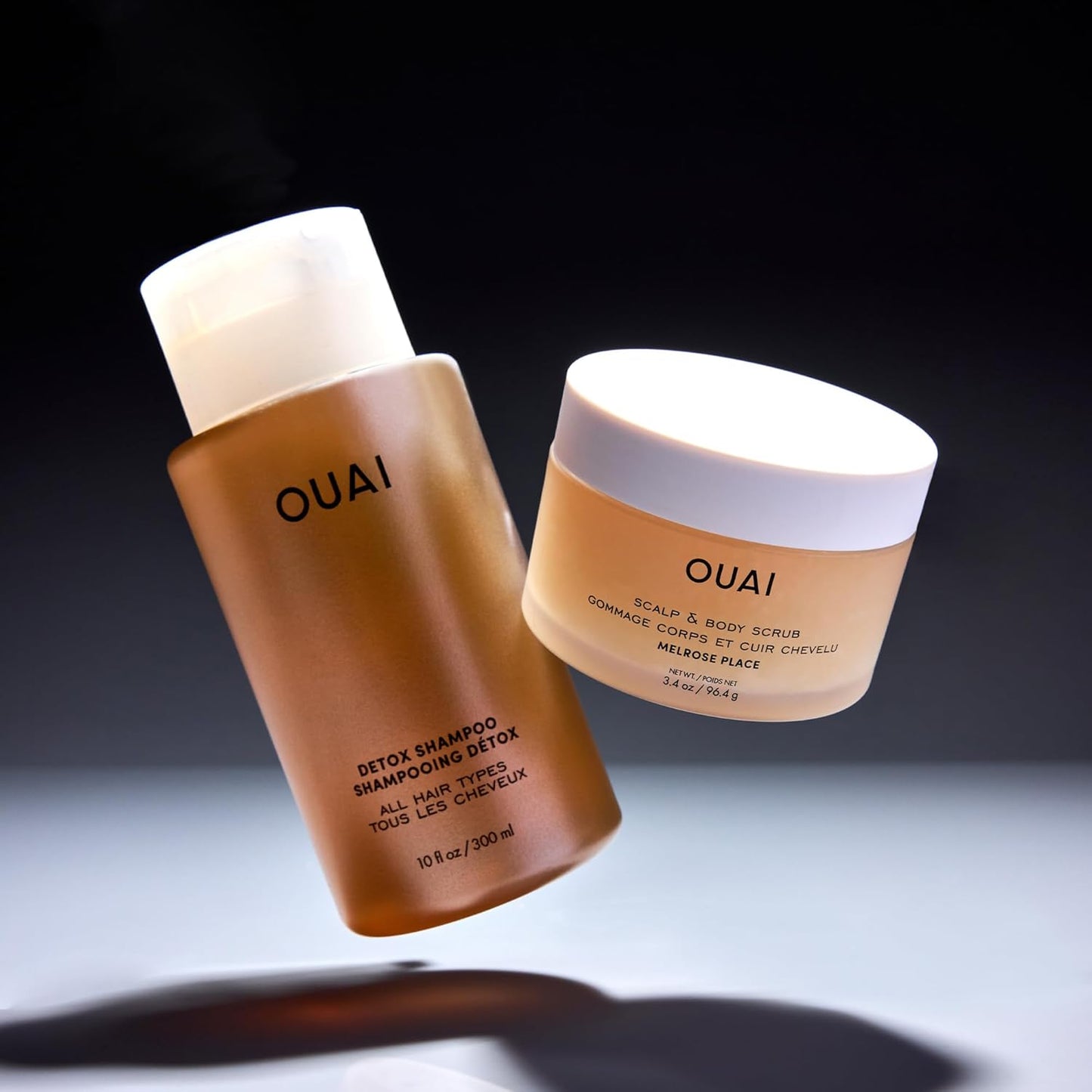 OUAI Hair Care Set - Clarifying Shampoo & Exfoliating Scalp Scrub | Deep Cleansing Duo for Healthy Hair (2 Count)