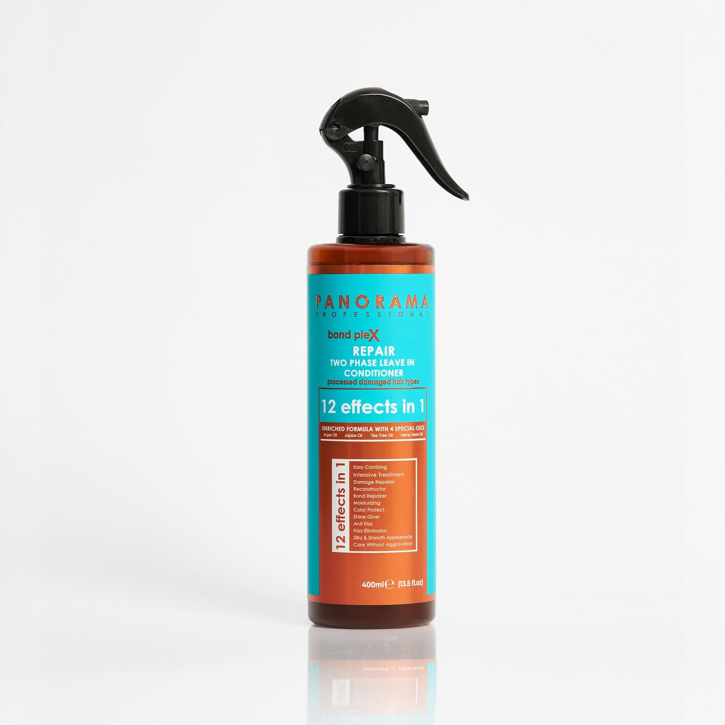 Panorama Professional Bond Plex Repair 2-Phase Leave-in Hair Conditioner, 400ml, Intensive Treatment