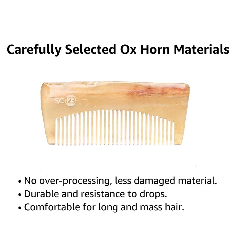 SC123 10cm Ox Horn Comb for Man