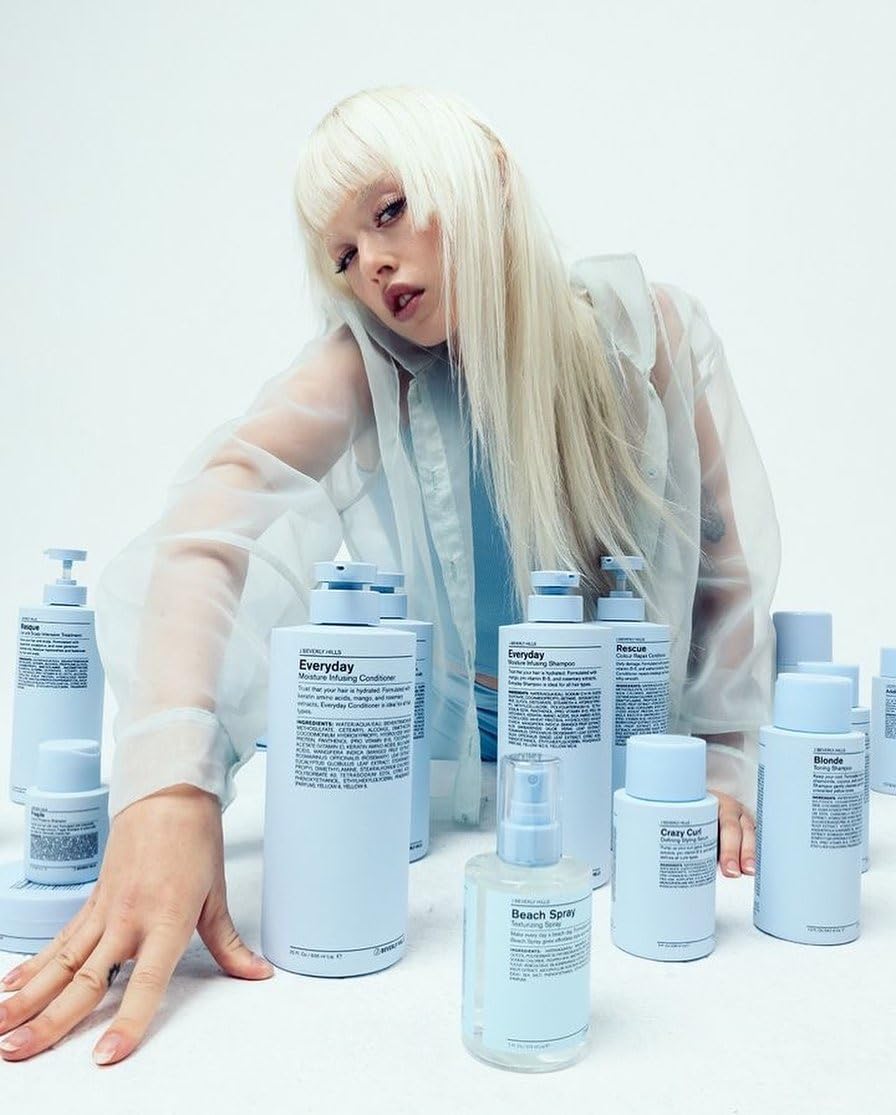 J Beverly Hills Blue Everyday Moisturizing Shampoo - Eucalyptus Oil for Hair Growth | 3 Oz & 12 Oz Options