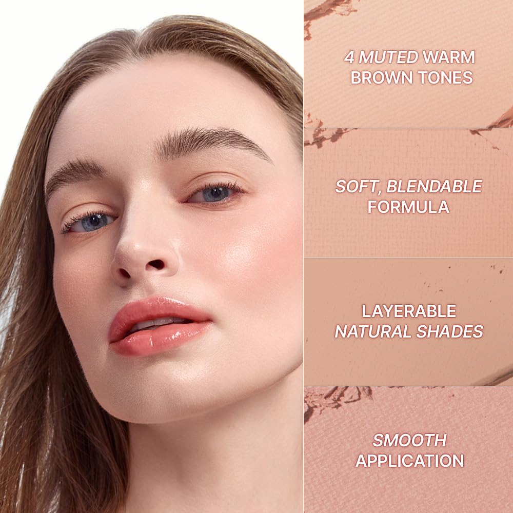 Dasique Blending Mood Cheek #10 Muted Nuts | 4 Blendable Shades