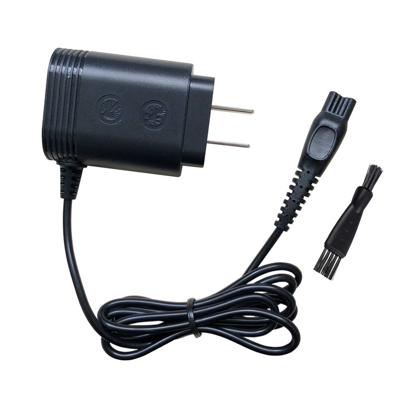 HQ8505 Power Cord Replacement for Philips Norelco Series 3000 5000 7000 9000 Razor Trimmer Shaver Charger Cable 4ft, 15V Adapter with Cleaning Brush