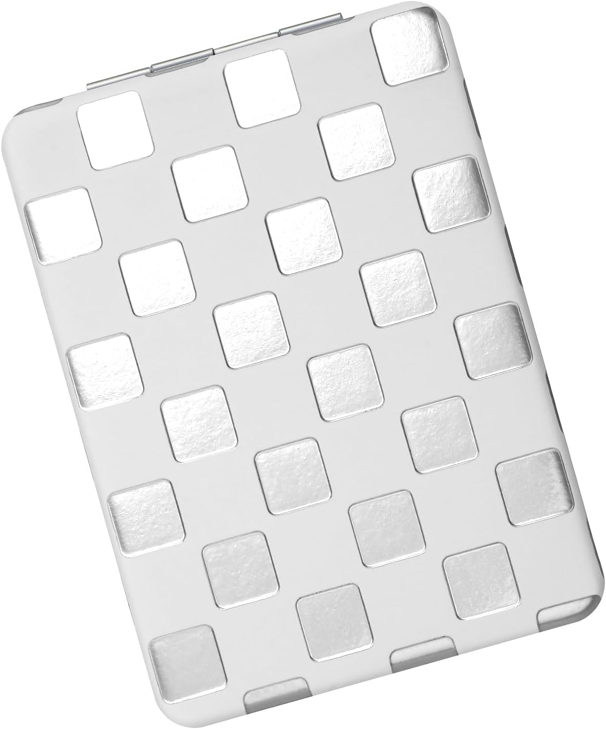 Unique Neon Checkered Compact Travel Mirror - Stylish Pocket Mirror for Women
