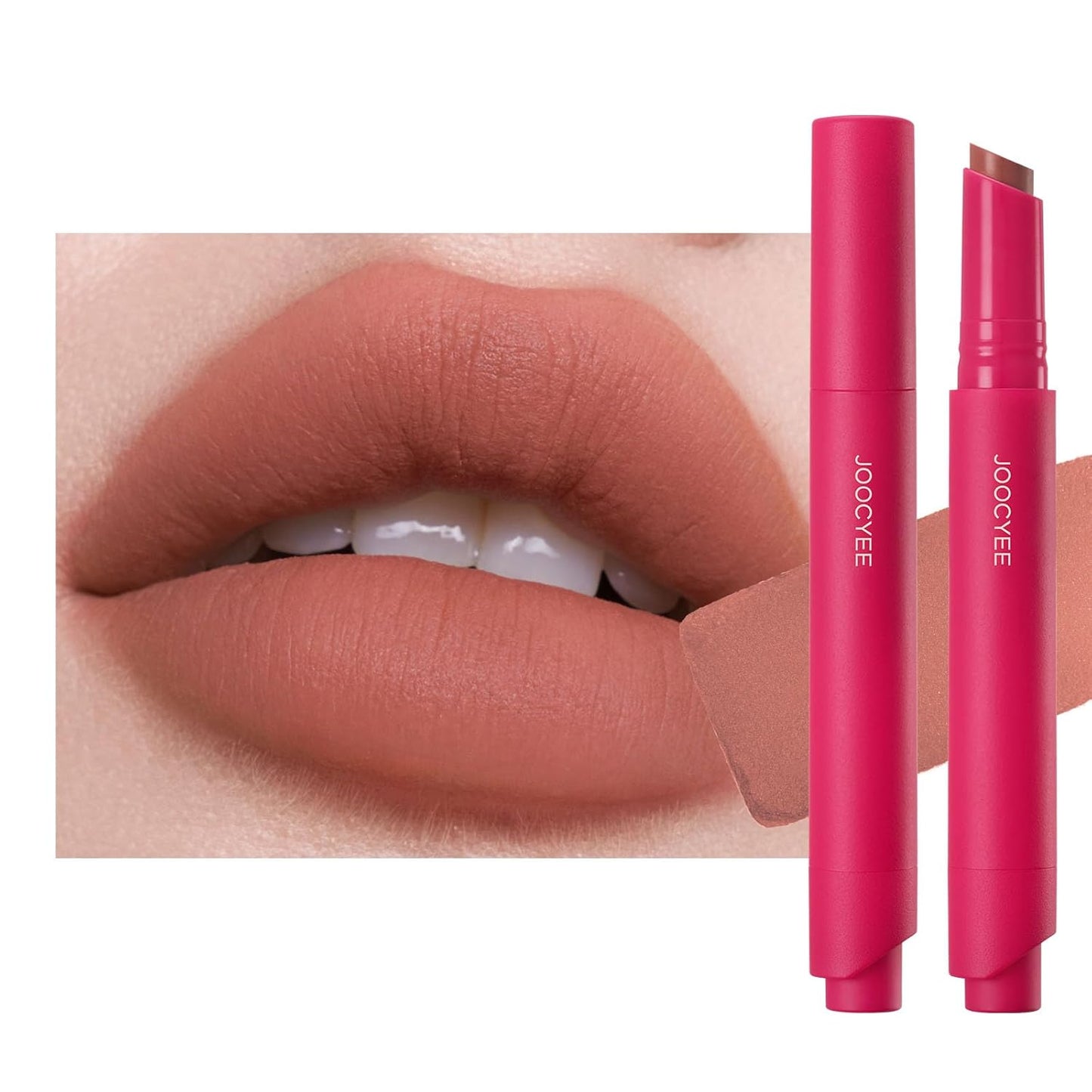 Velvet Rouge Matte Lipstick Pencil - Lightweight, Waterproof, High Pigment Lip Color | Buildable Coverage in Nude