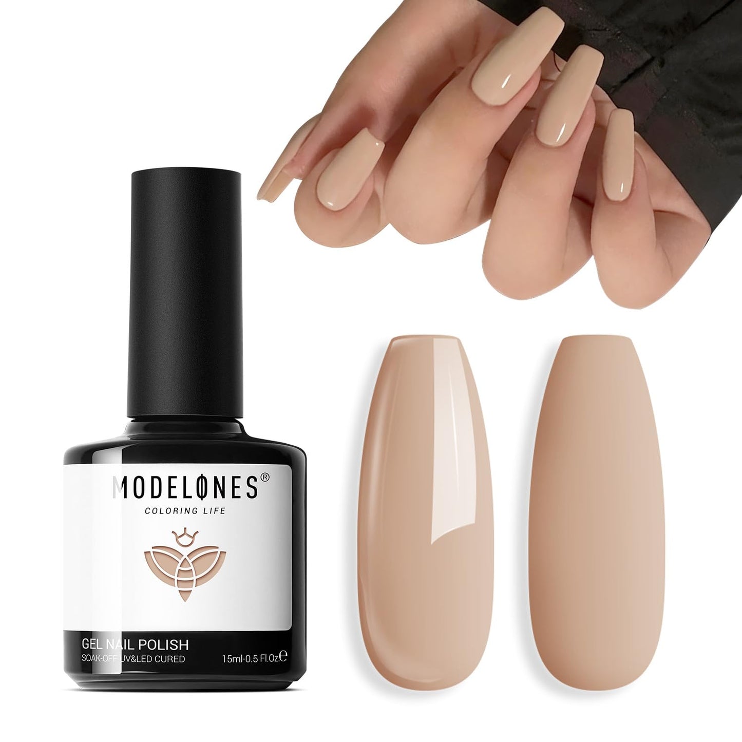 Smokey Pink Gel Nail Polish - Morandi Soak Off LED Formula | 15ML for DIY Nail Art