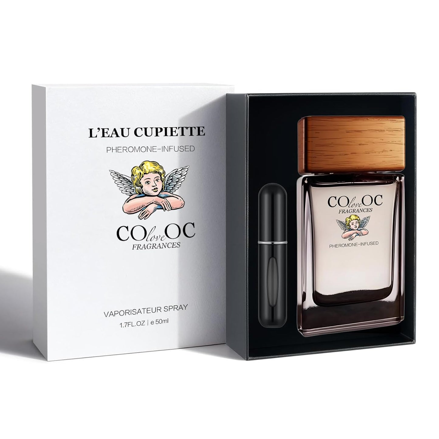 Pheromone Infused Cologne for Men - Spicy Woody Fragrance | Amber, Cinnamon, Musk & Leather - Long Lasting Perfume Gift