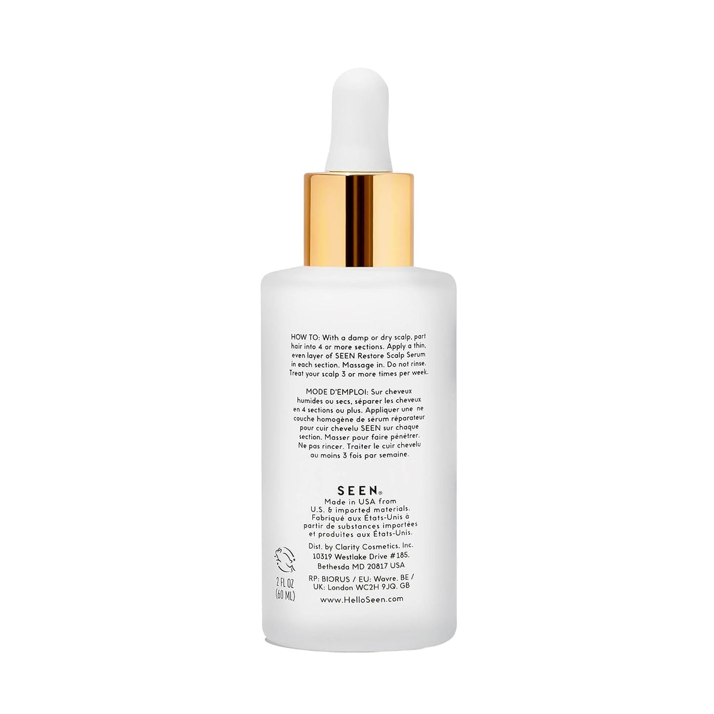 SEEN Restore Scalp Serum - Fragrance-Free Hydrating Treatment for Healthy Scalp | Safe for Sensitive & Eczema-Prone Skin